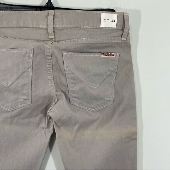 NWT Hudson Loulou Tuxedo Skinny Jeans Gray with Yellow Stripe Size 24 - Picture 4 of 7